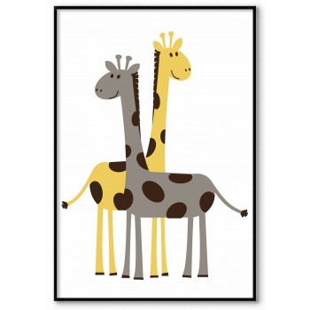 Kids Room Poster - Giraffes