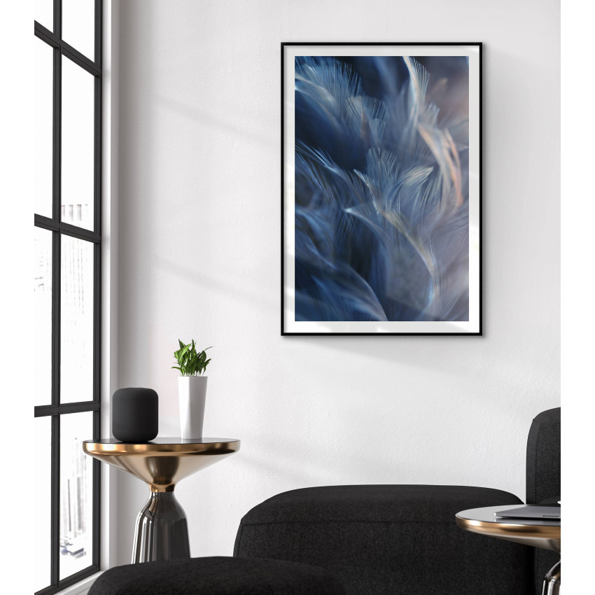 Abstrakt poster med vackra fjädrar