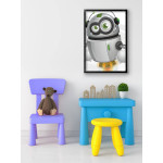 Kids room poster - Happy robot
