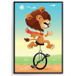 Kids room poster - Happy lion