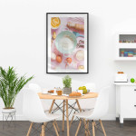 Baking eggs and flower - Kitchen poster