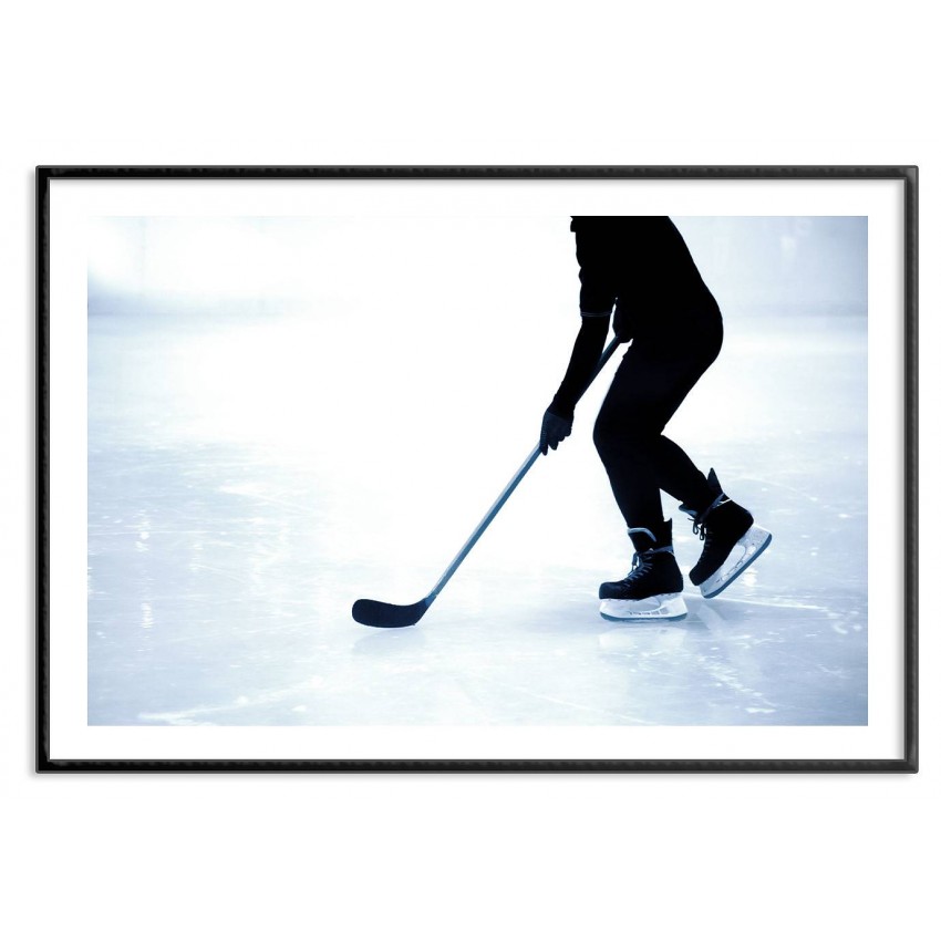 Simple sports poster - Hockey player