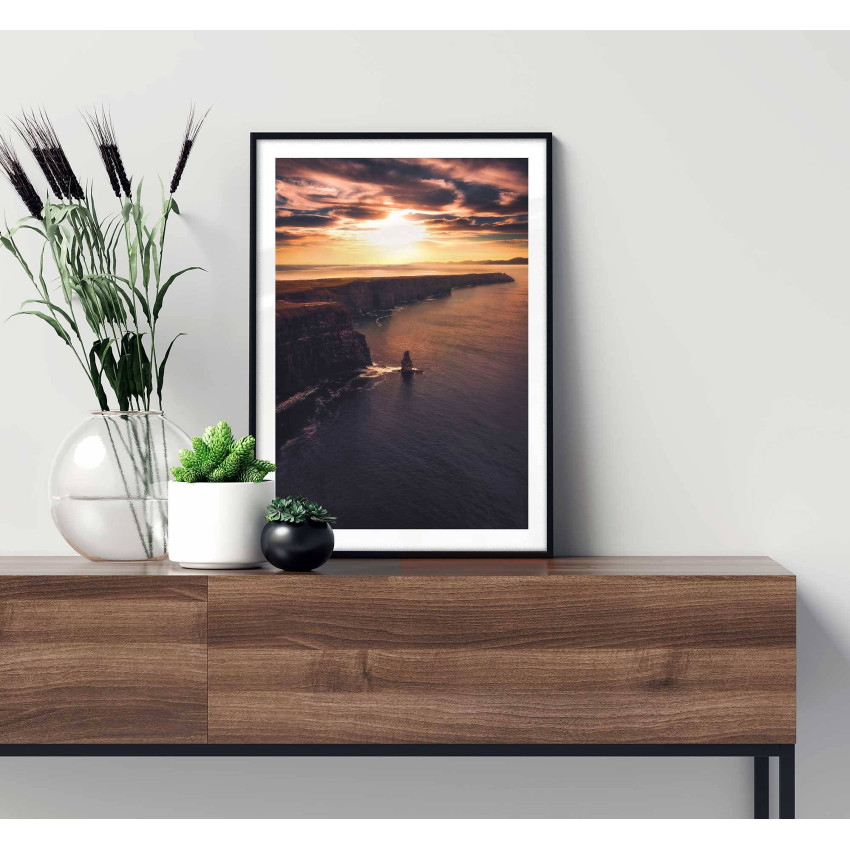 Big wave at sea - Simple poster