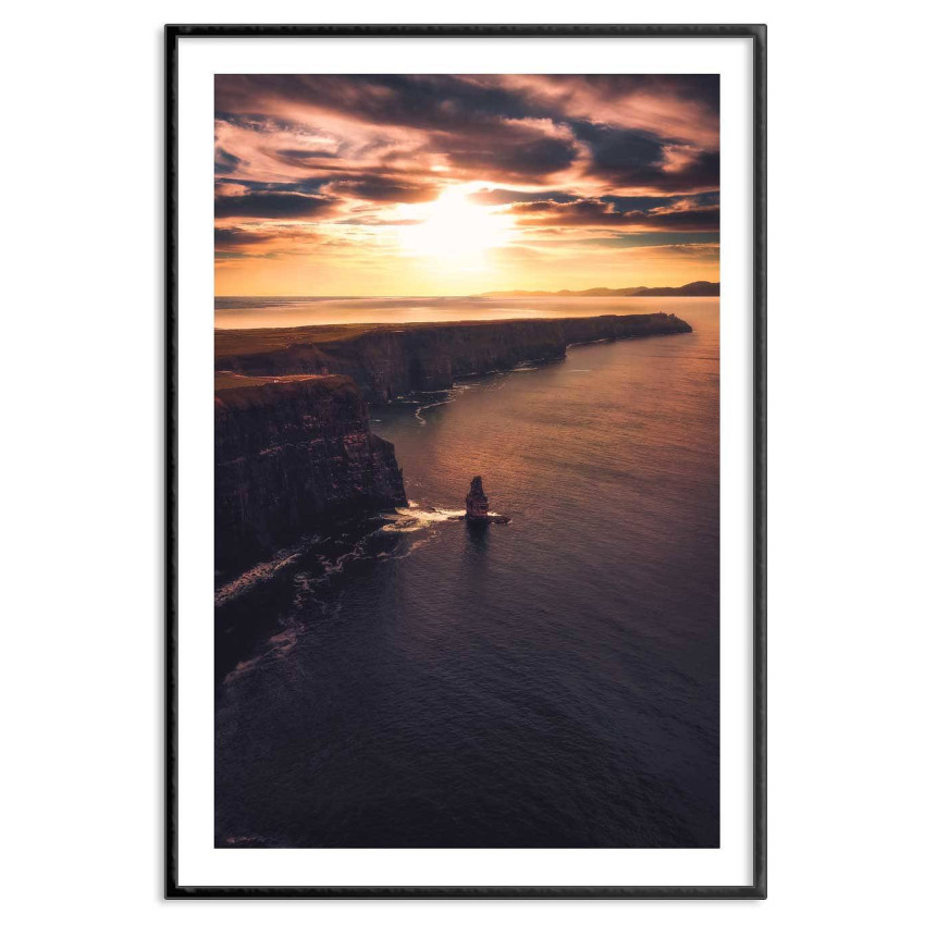 Big wave at sea - Simple poster