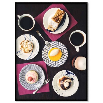 Coffee and sweets - Abstract kitchen poster