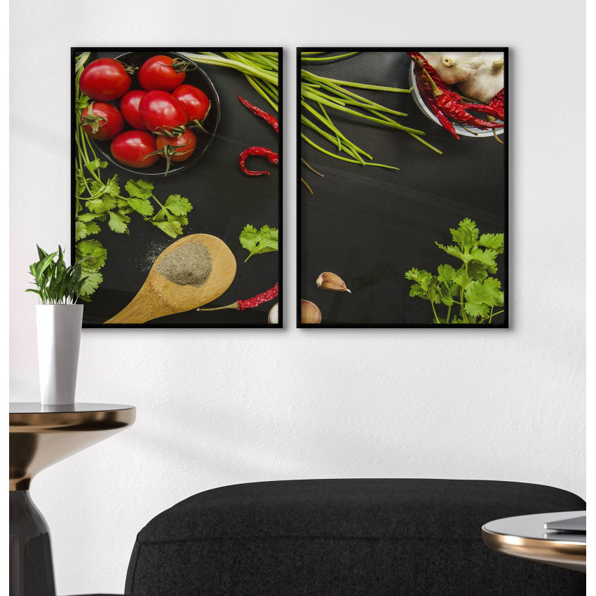 Colorful greens - Kitchen Posters