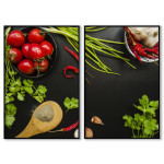 Colorful greens - Kitchen Posters