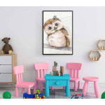 Kids poster with owl illustration