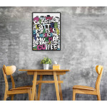 Colorful kitchen poster - Textposter