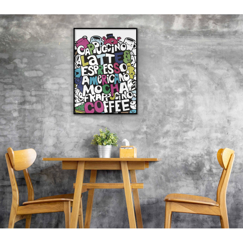 Colorful kitchen poster - Textposter