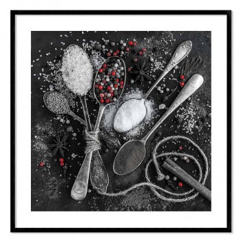 Kitchen poster - Spoons and spices