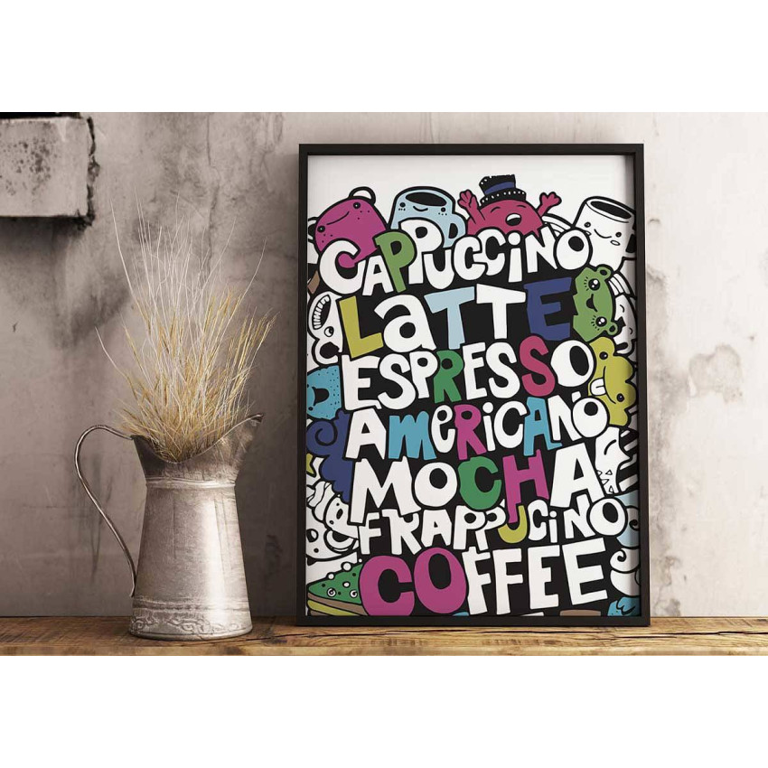 Colorful kitchen poster - Textposter