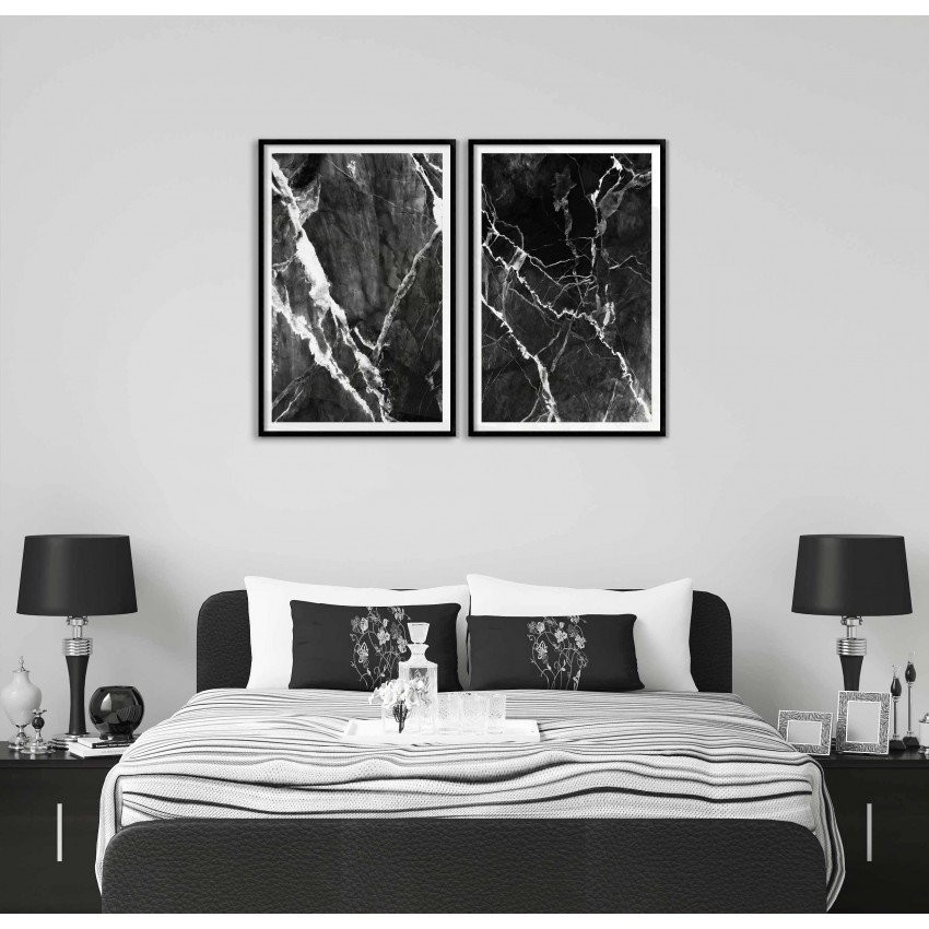 Abstract art - Black & white posters