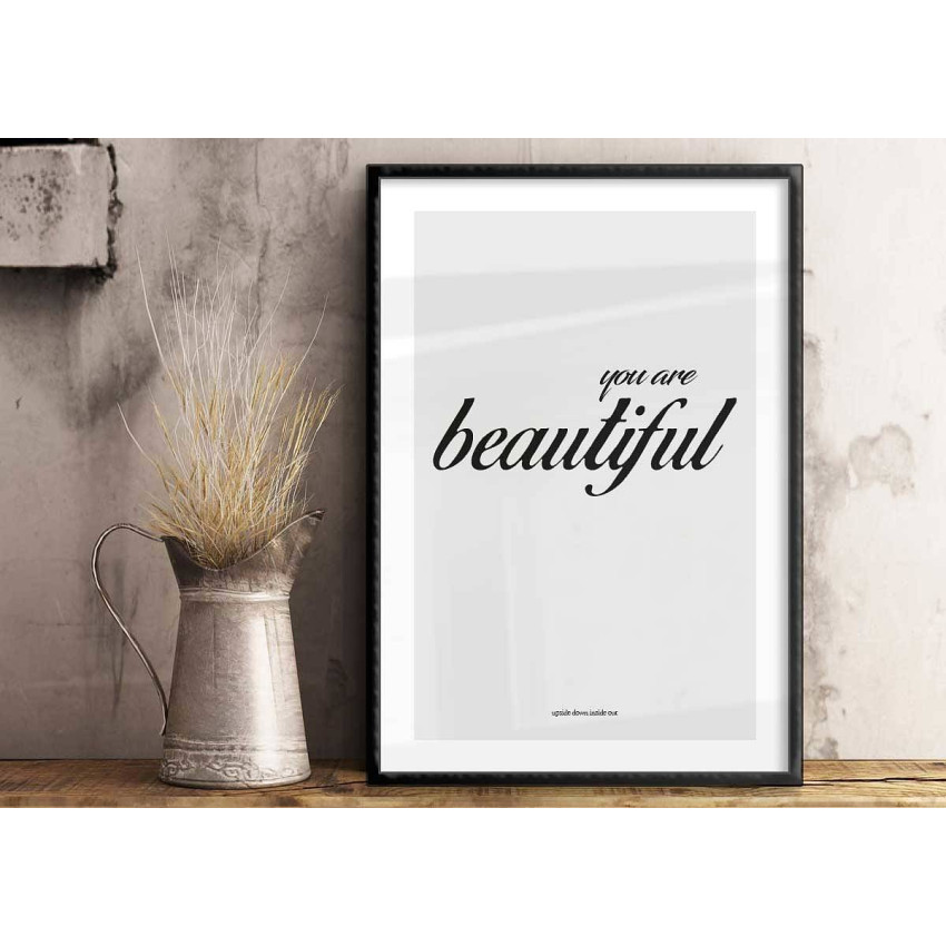 Text poster - You are beautiful