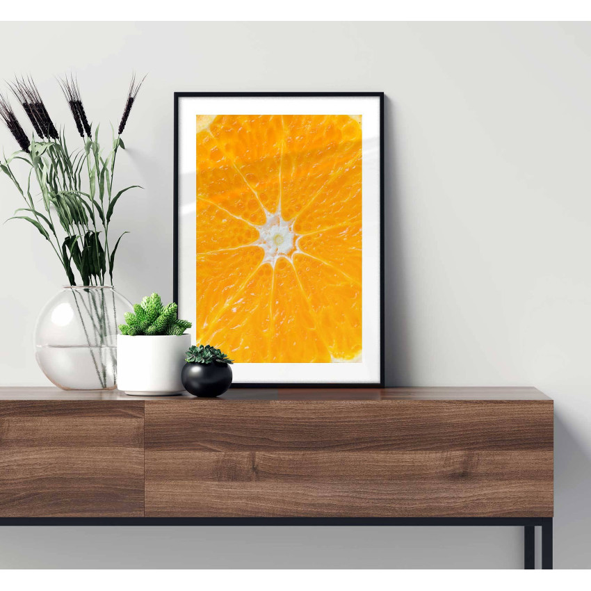 Trendy kitchen poster - Orange slice