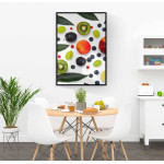 Enkel kökstavla - Frukt med vit bakgrund