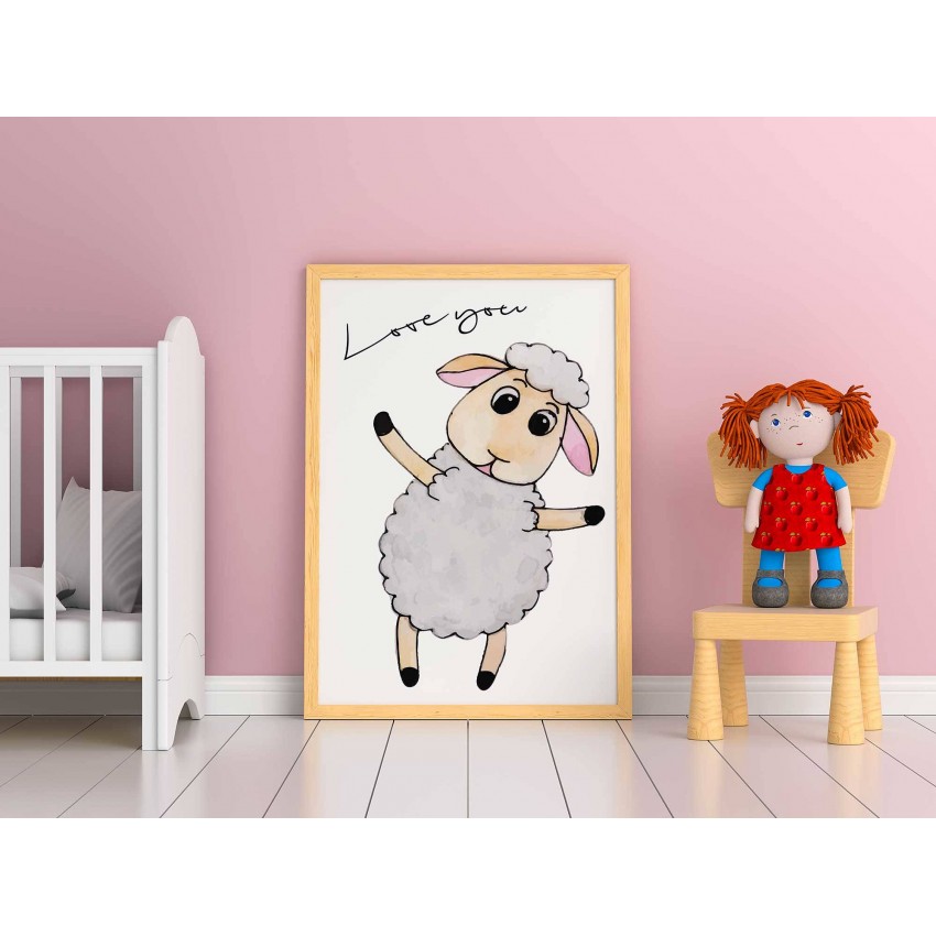Happy sheep - Kids poster