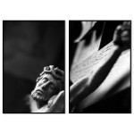 Jesus on the cross - Abstract two piece poster