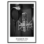 Microphone in studio - Creativity poster