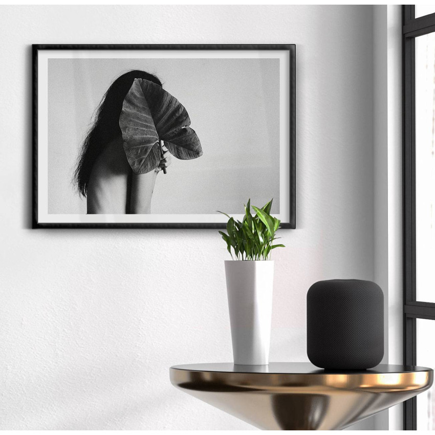 Fashion poster - Naken kvinna och växter