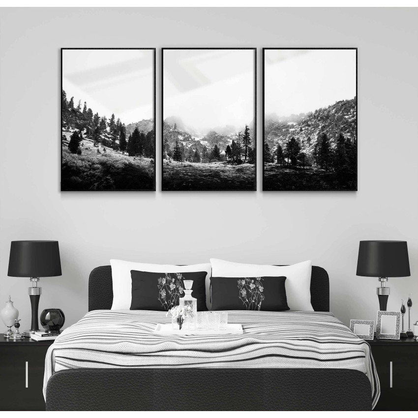 Dreamy mountains - Big three piece poster