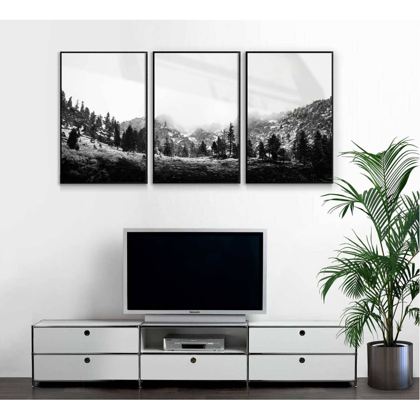 Dreamy mountains - Big three piece poster