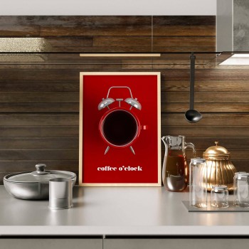 Coffee o' clock - Trendy kitchen poster
