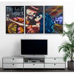 The last dance graffiti - Tavla i tre delar The last dance graffiti - Tavla i tre delar