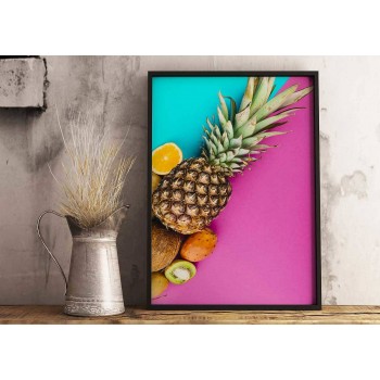 Colorful pineapple - Simple Poster
