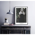 Kvinna och dödskalle - Mörk fashion poster
