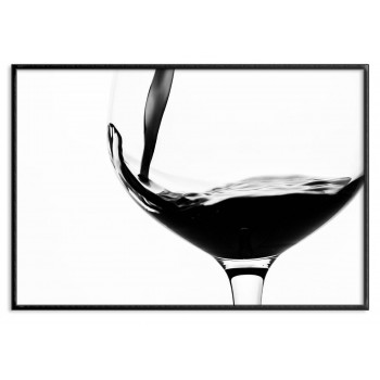 Wine and wine glass - Simple poster
