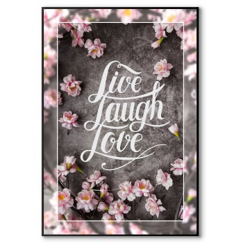 Live laugh love - Text poster