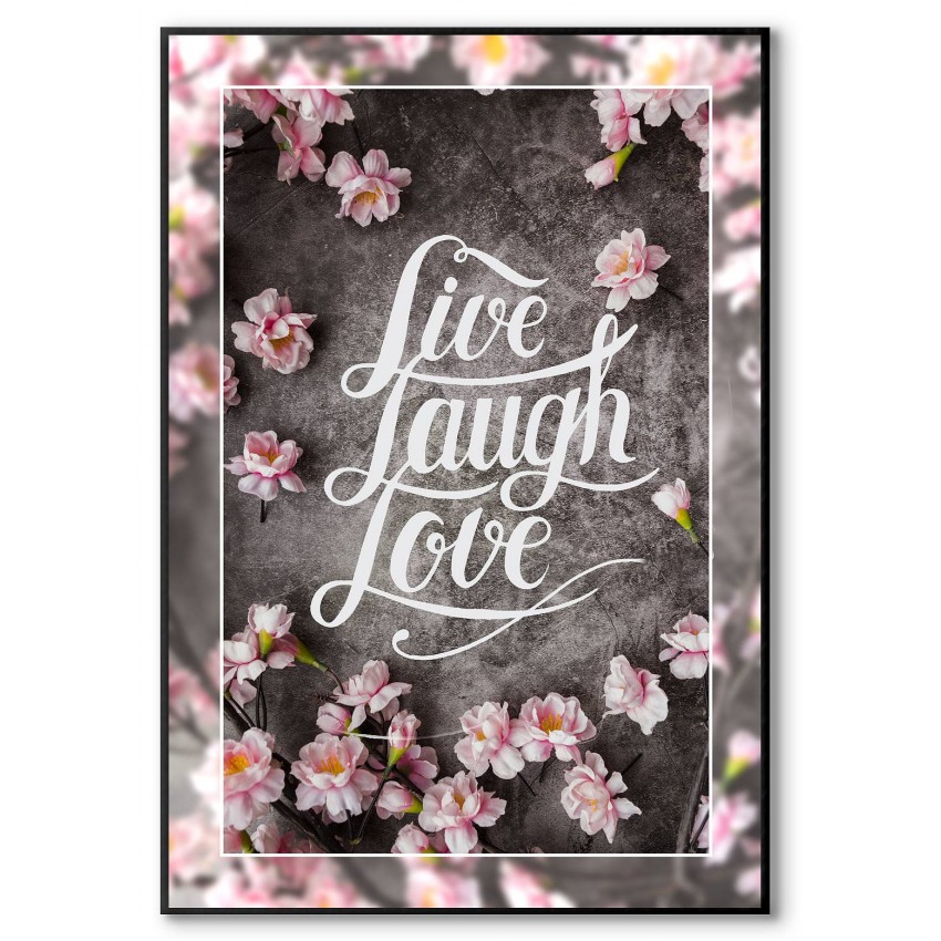 Live laugh love - Textposter