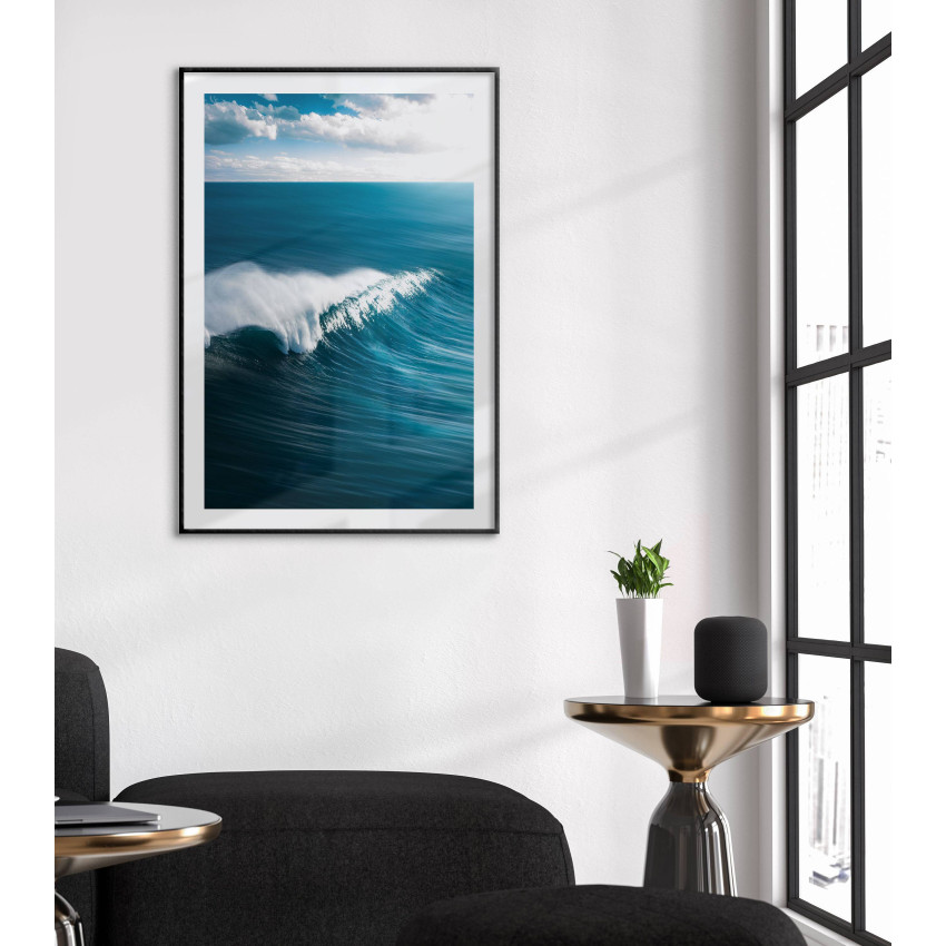 Big wave at sea - Simple poster