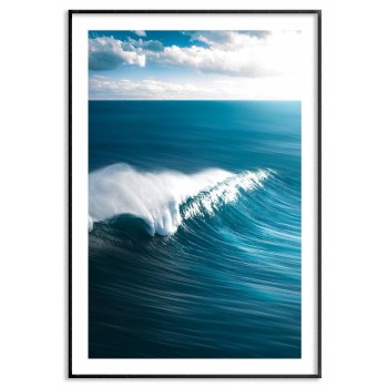 Big wave at sea - Simple poster