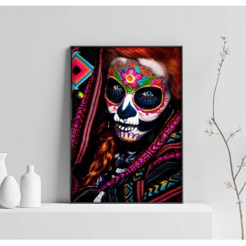 Sugar skull - Simple and dark poster