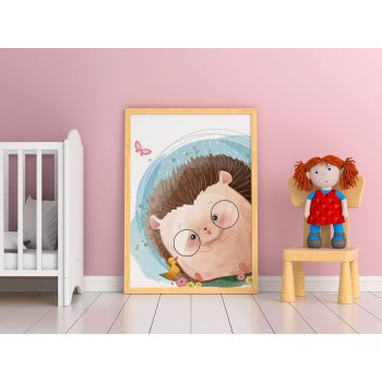 Söt igelkott - Barntavla Söt igelkott - Barntavla