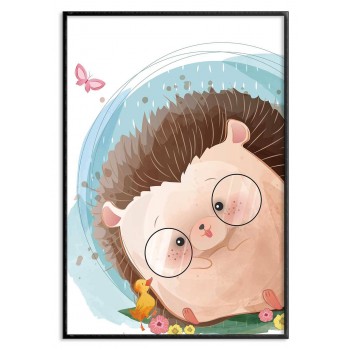 Söt igelkott - Barntavla Söt igelkott - Barntavla