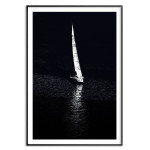 Sailing on dark water - Simple poster