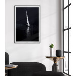 Sailing on dark water - Simple poster