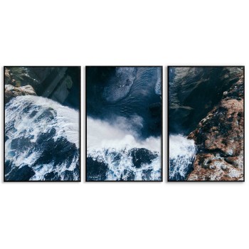 Waterfall picture - Three piece poster