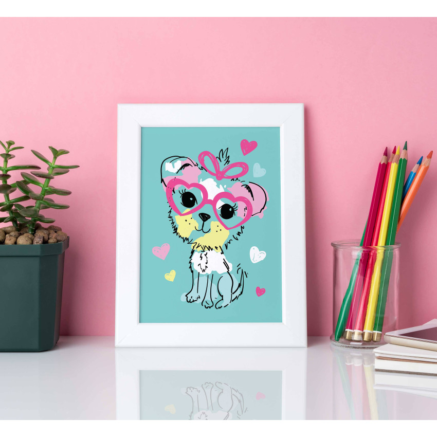 Cute puppy - Kids poster