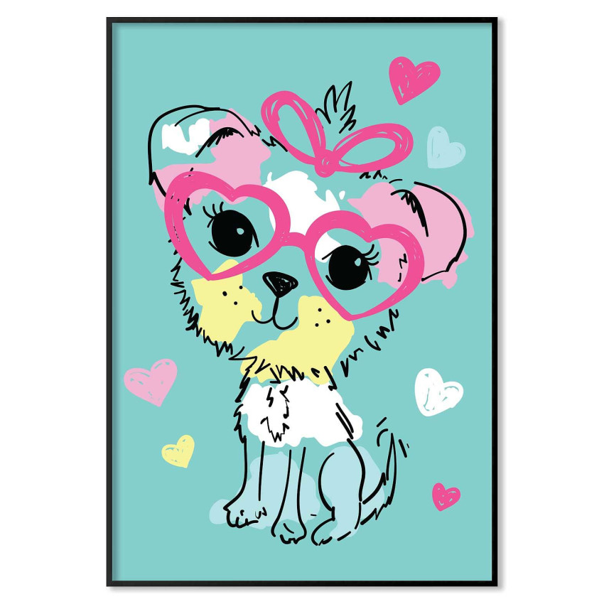 Cute puppy - Kids poster