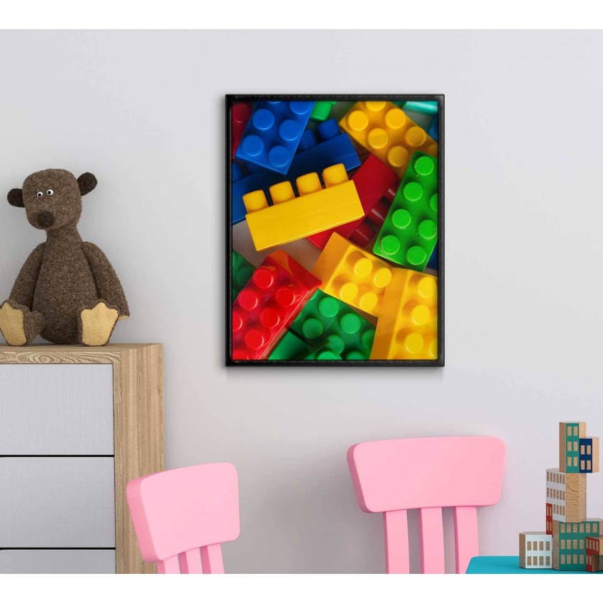 Legoklossar - Färgglad barntavla