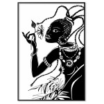 African tribal woman - Tribal poster