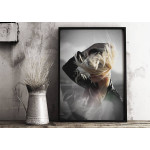 Vind i håret - Trendig fashion poster