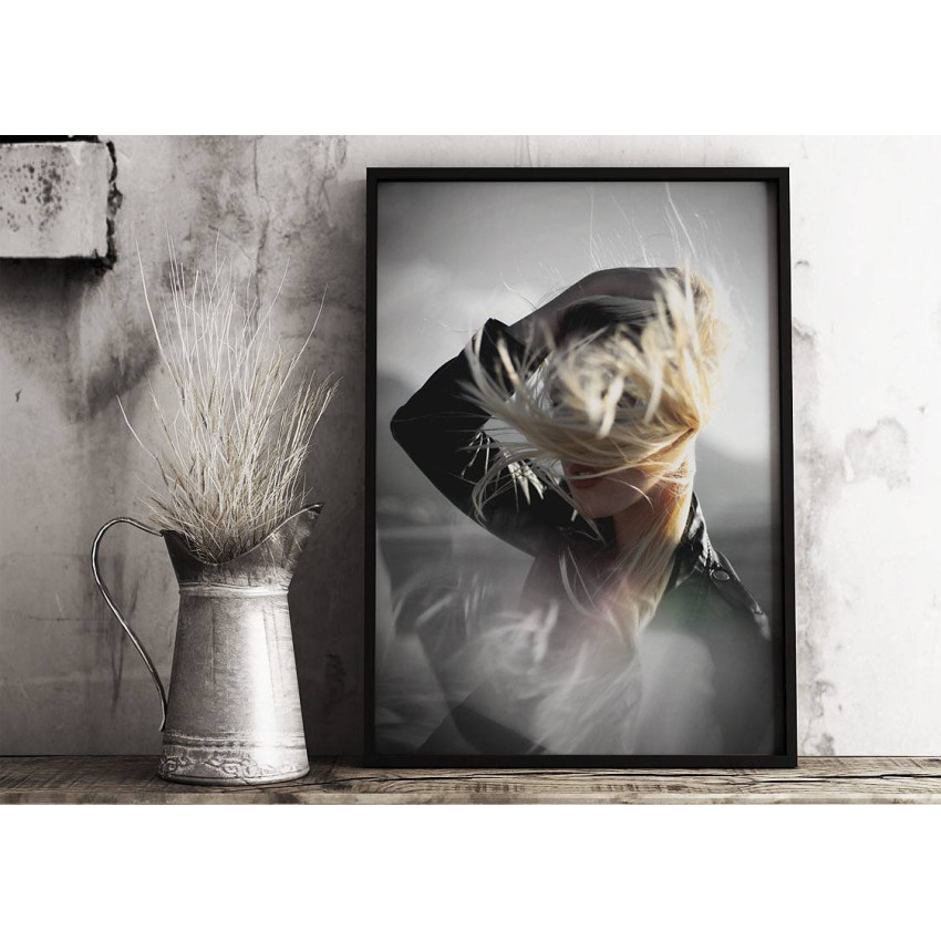 Vind i håret - Trendig fashion poster