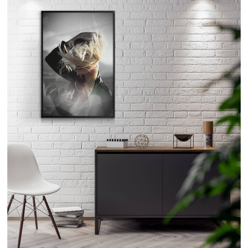 Vind i håret - Trendig fashion poster