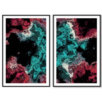 Abstract art - Poster in two pieces