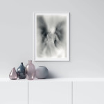 Abstrakt ängel - Poster i svart och vitt